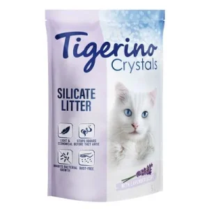 Tigerino Crystals Lavender -kissanhiekka, laventeli 5 l