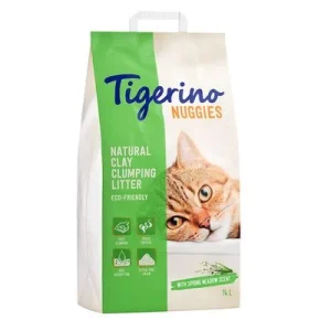 Tigerino Nuggies Ultra kissanhiekka, kevätniityn tuoksu 14 l