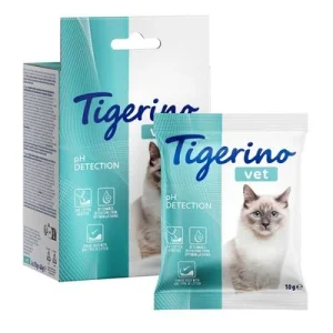 Tigerino VET pH Detection -lisäaine kissanhiekalle 4 x 10 g