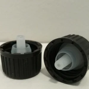 Tippatulppa 18 mm, musta PP, 10 kpl