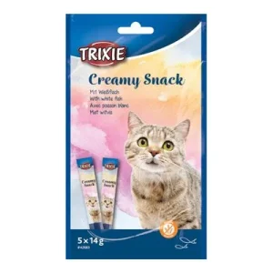 Trixie Creamy Snack valkoinen kala 5 x 14 g