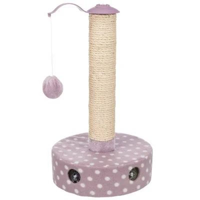 Trixie Junior Fleece -raapimistolppa lila / valkoinen