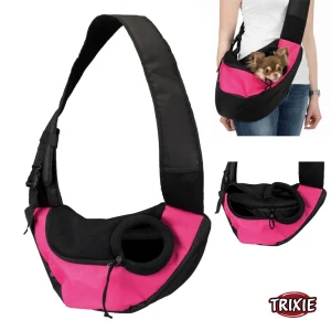Trixie Sling kantolaukku koiralle, pinkki / musta
