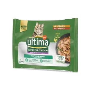 Ultima Cat Expert Nutrition Urinary kana & nauta 4 x 70 g