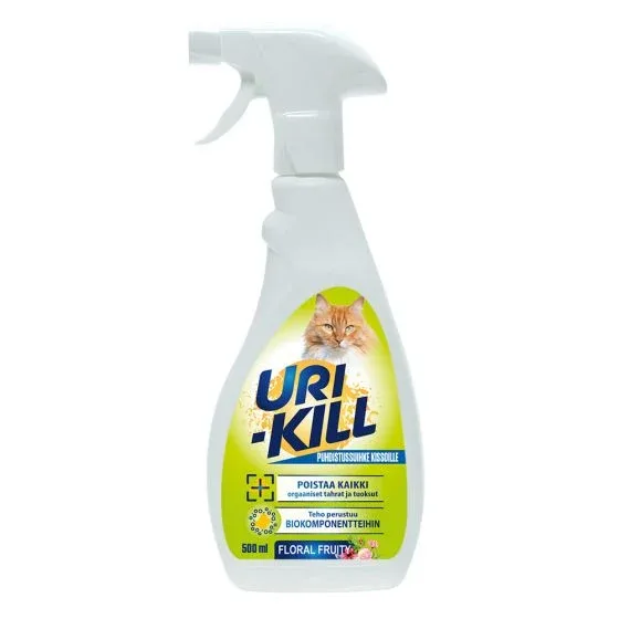 Uri-Kill Puhdistussuihke Kissoille 500ml – Floral