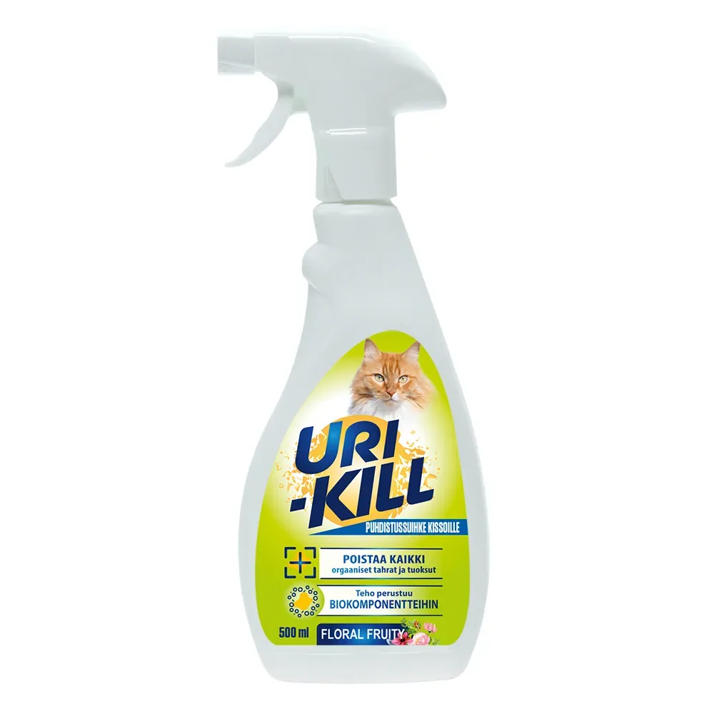 Uri-Kill Puhdistussuihke kissoille, Floral, 500ml