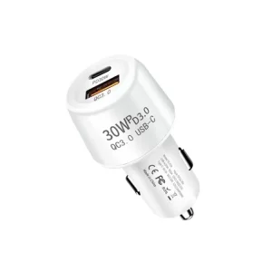 USB/USB-C-laturi (White)