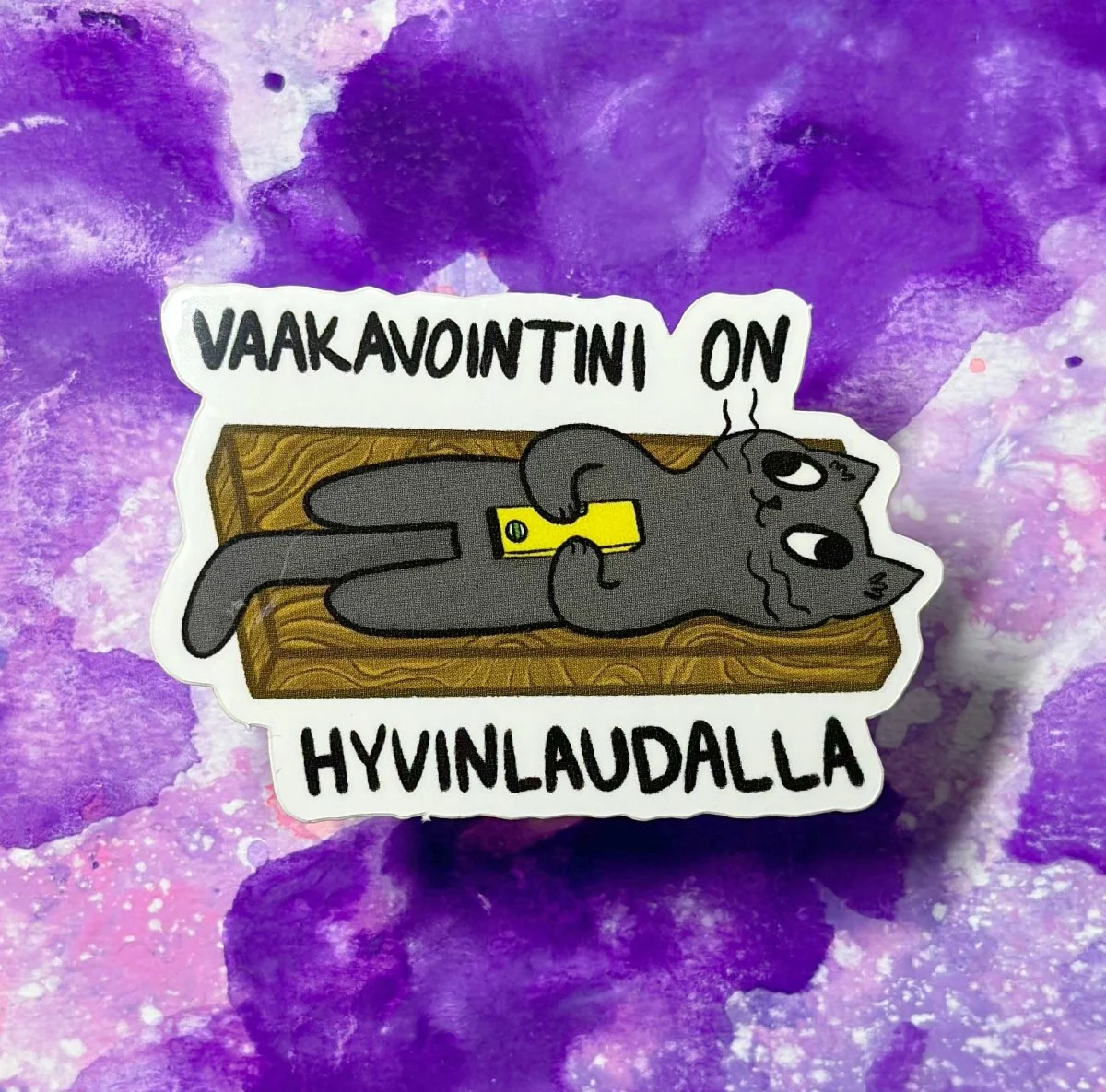Vaakavointini on hyvinlaudalla – Säänkestävä tarra