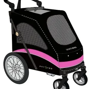 Vaihtokangas Petstro 705GT & 703GX rattaisiin, Musta-Pink