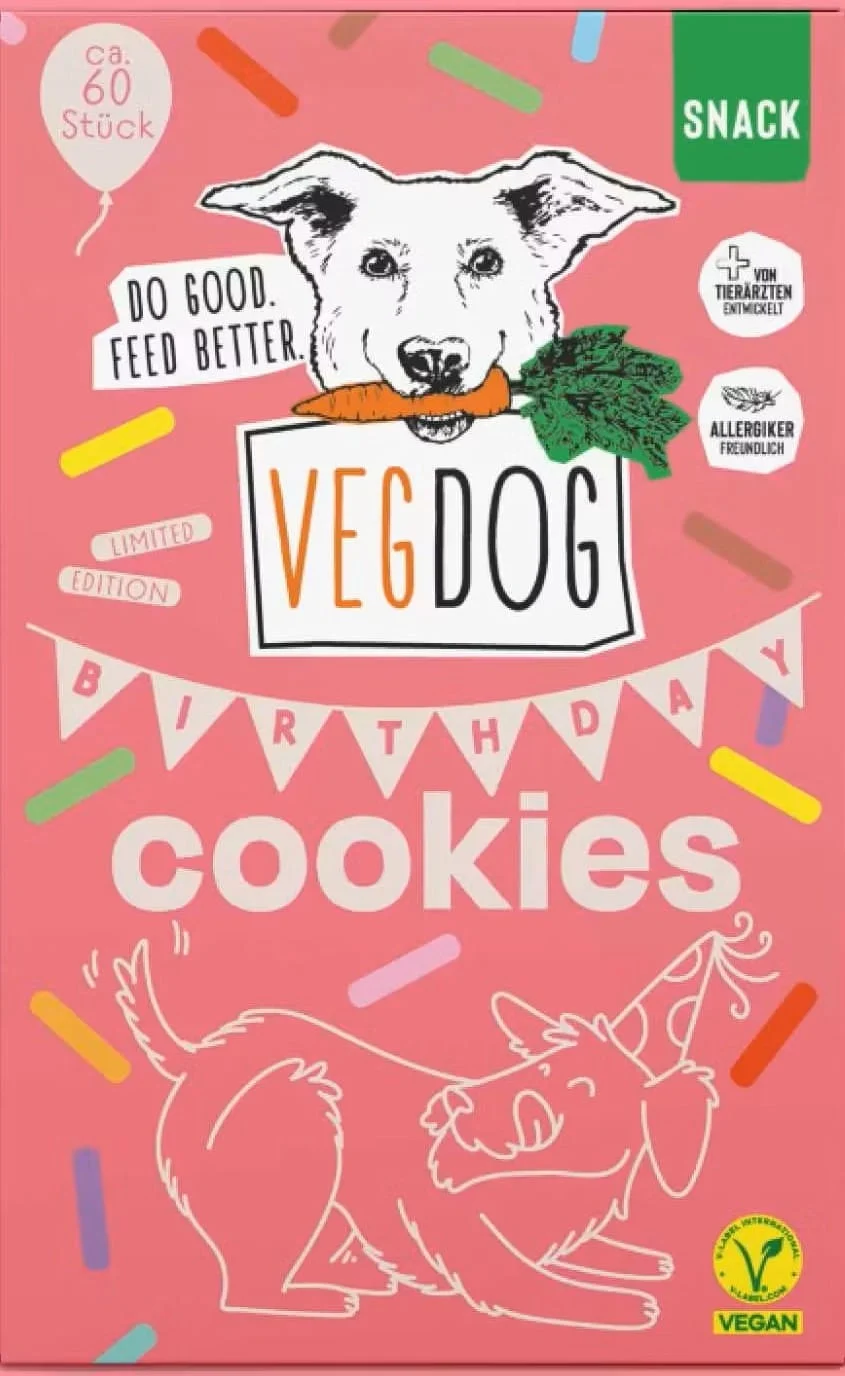 VegDog Birthday Cookies 400g