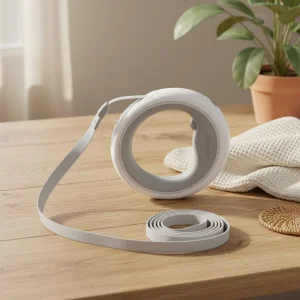 Vetoketjullinen talutushihna valjailla ja LED-valolla kissoille tai koirille