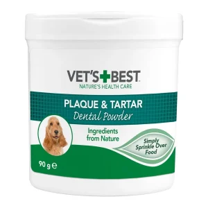 Vet’s Best Dog Jauhe plakkiin ja hammaskiveen 90 g