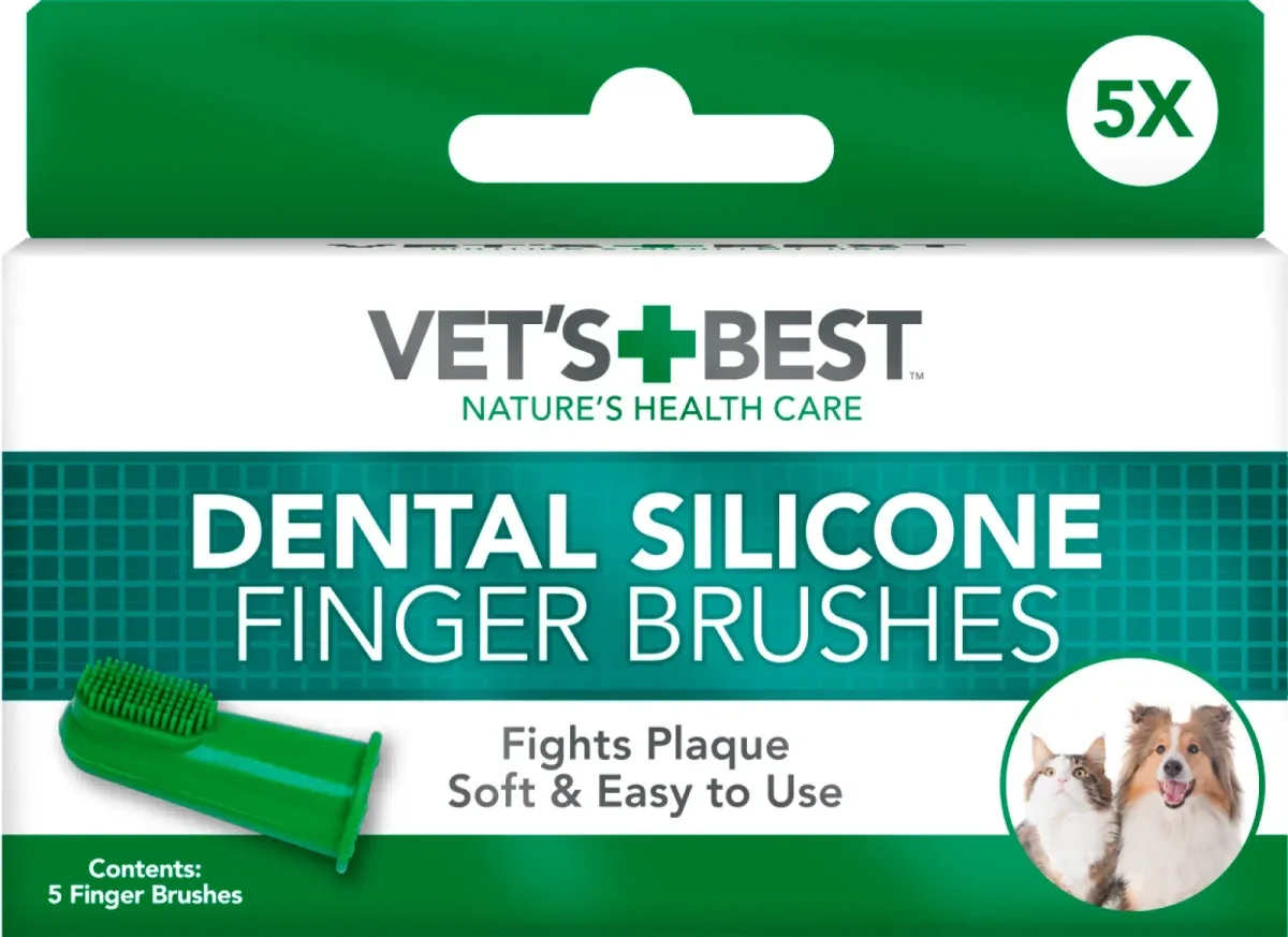 Vet’s Best Silikoniset sormihammasharjat 5 kpl