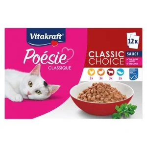 Vitakraft Poésie Classic Sauce -lajitelma 12 x 85 g