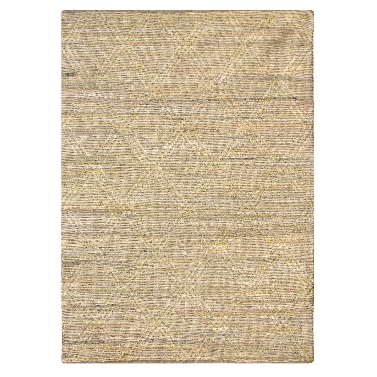 VIVARAISE Amaya -matto, beige ja luonnonvalkoinen 160 × 230 cm – kierrätetty denim ja hamppu