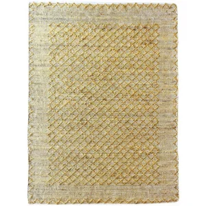 VIVARAISE Ronan -käsintehty luonnonkuitumatto, kullanvärinen 160 × 230 cm