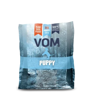 VOM Puppy täysravinto 560 g, raakaruokapullat koiranpennuille