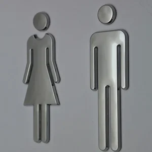 WC Symbol 20 cm (Silver)