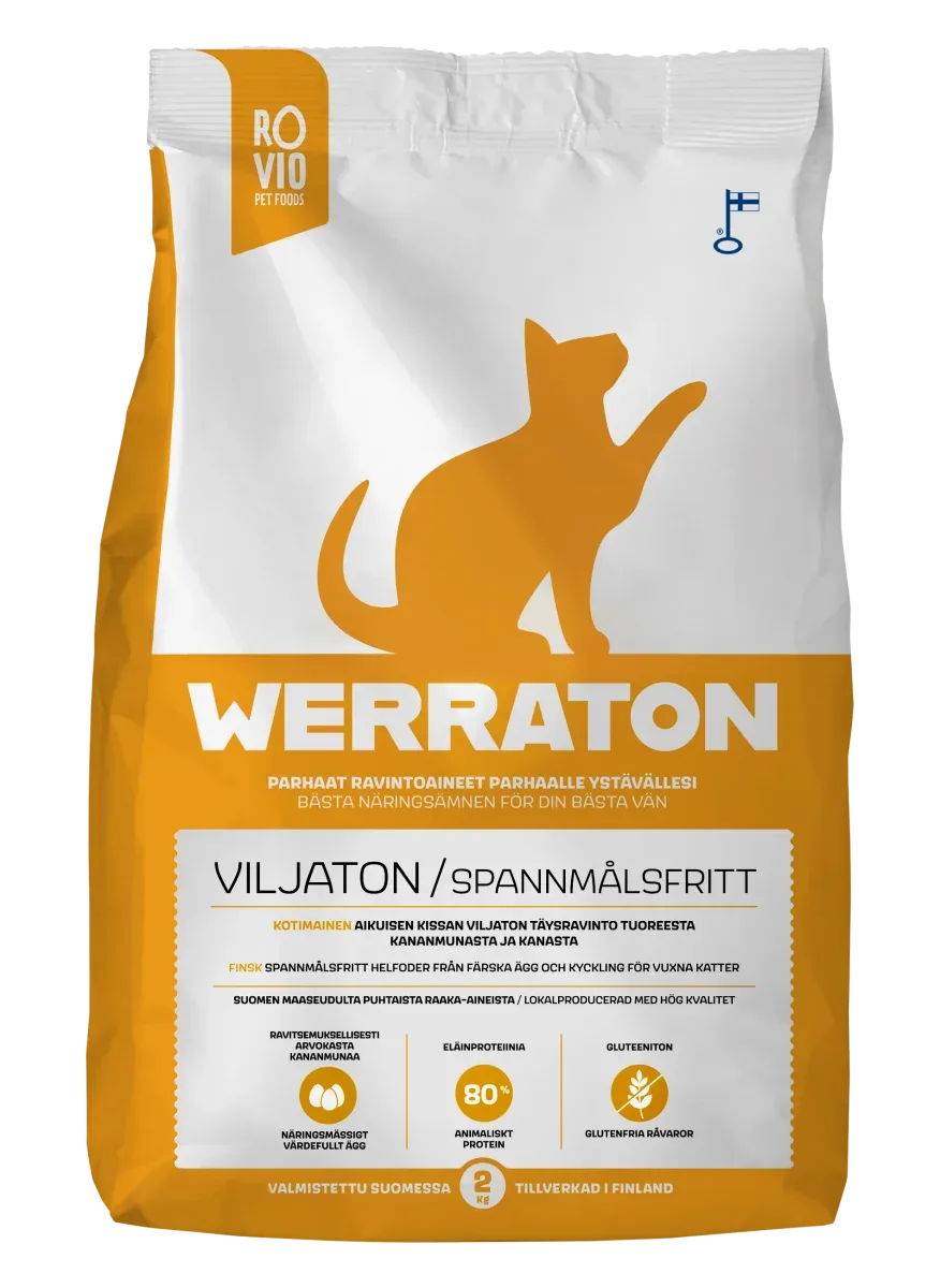 Werraton Viljaton kissanruoka