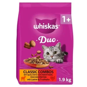 Whiskas 1+ Duo Classic Combos karitsa & kalkkuna 1,9 kg