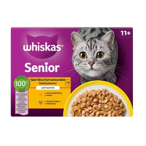 Whiskas 11+ Siipikarjaa hyytelössä 12 x 85 g