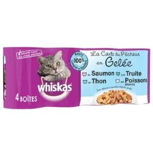 Whiskas La Carte -säästöpakkaus 24 x 390 / 400 g From Fisherman in Jelly (24 x 390 g)