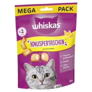 Whiskas Temptations kana & juusto (180 g)