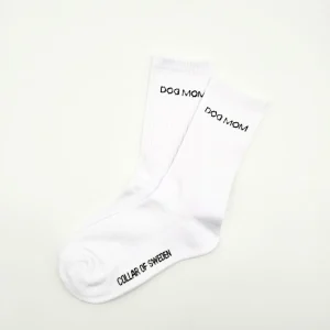 White Tube Socks – Dog Mom