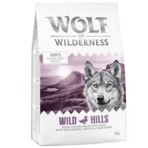 Wolf of Wilderness Adult "Wild Hills" ankka – viljaton 1 kg