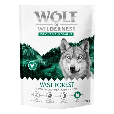 Wolf of Wilderness "Explore The Vast Forests" Weight Management – viljaton 400 g uusi resepti