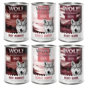 Wolf of Wilderness "Red Meat" 6 x 400 g lajitelma