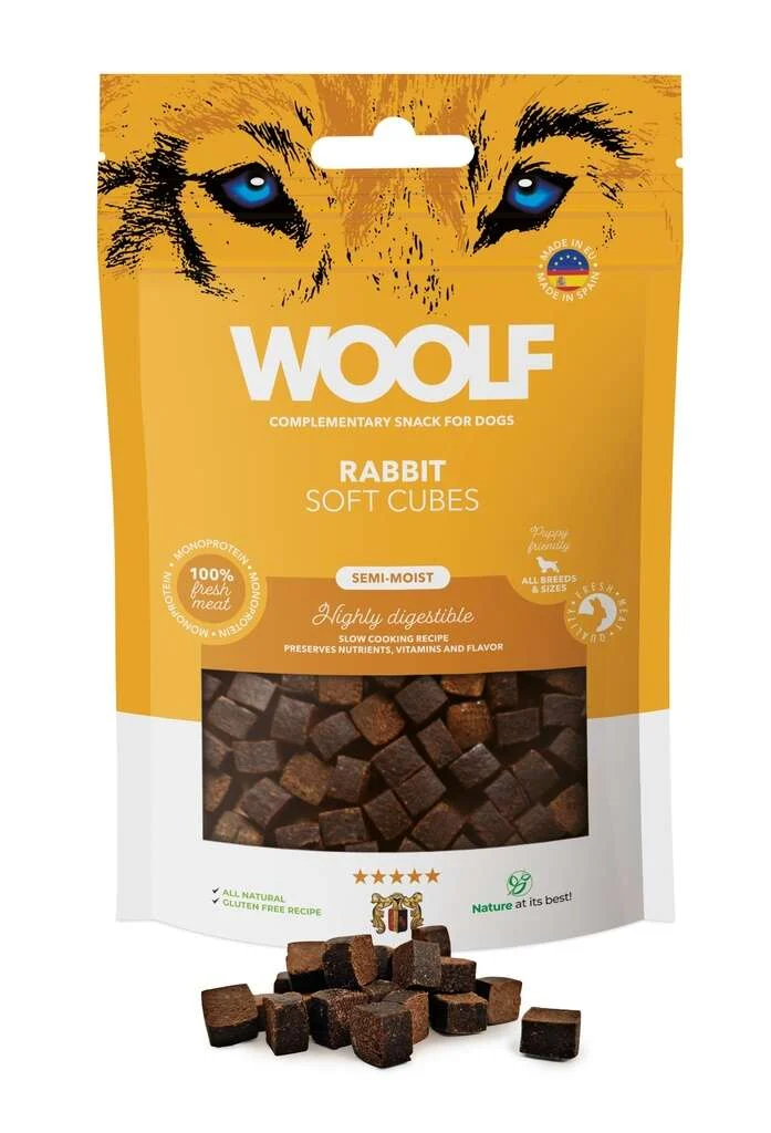 Woolf Soft Cubes Kani – monoprotein, 100g