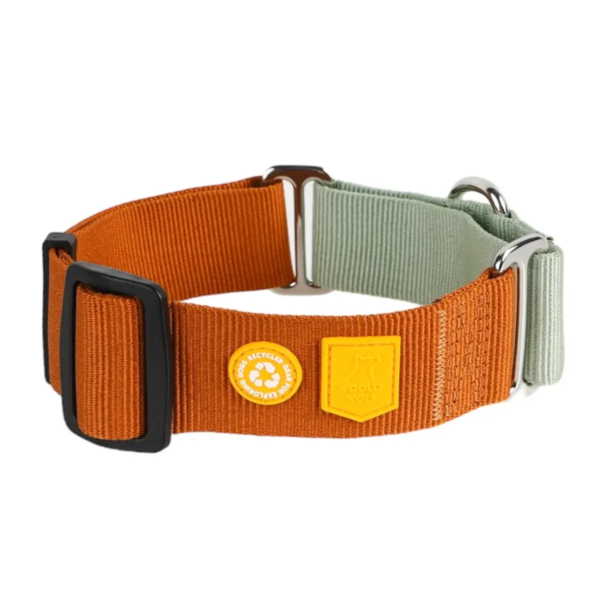 Woolly Wolf Color Block Martingale Collar