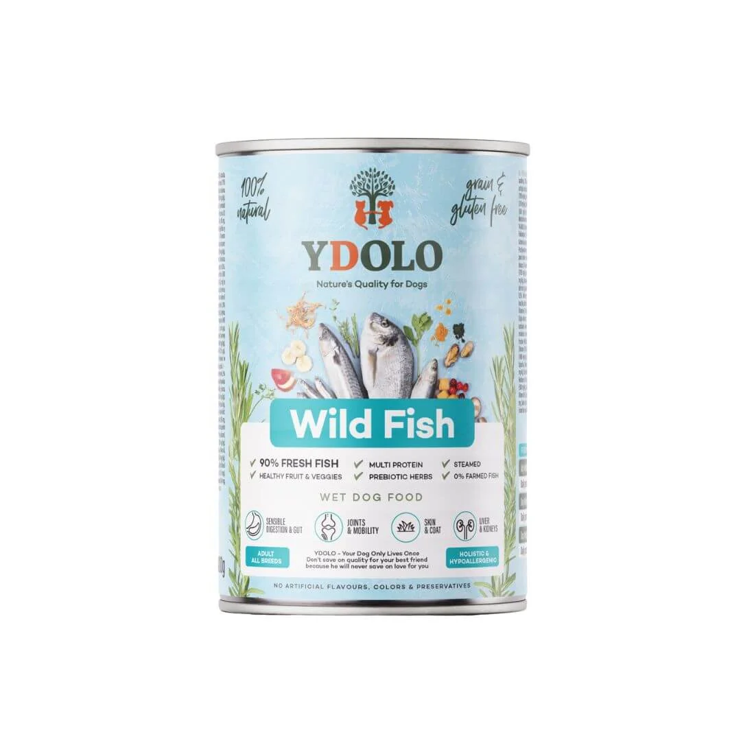 YDOLO Healthy & Pure Wild Fish – Märkäruoka 400g