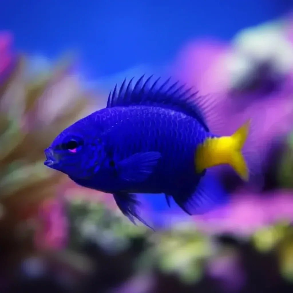 Yellowtail damselfish (chrysiptera parasema)