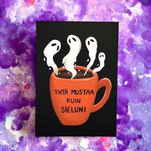 Yhtä mustaa kuin sieluni – Postikortti