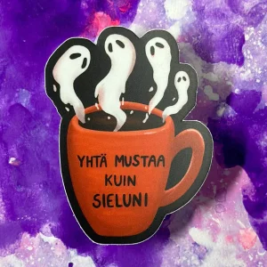 Yhtä mustaa kuin sieluni – Säänkestävä tarra