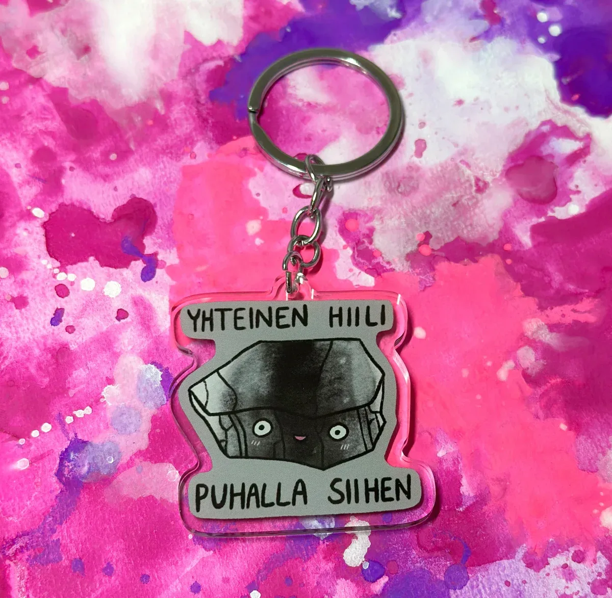 Yhteinen hiili, puhalla siihen – Avaimenperä