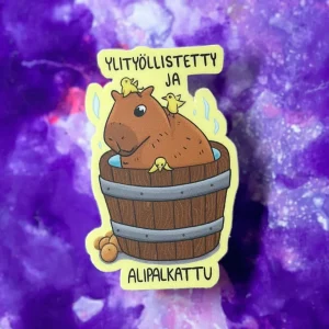 Ylityöllistetty ja alipalkattu – Säänkestävä tarra