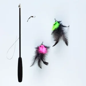 Yugie Toys Neon Feathery Kissasyötti – Käsin tehty Suomessa!