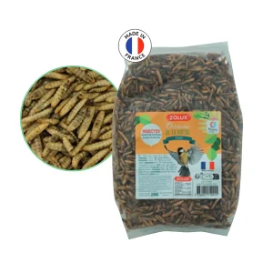 Zolux Wild bird kuivatut kärpäsentoukat 250g